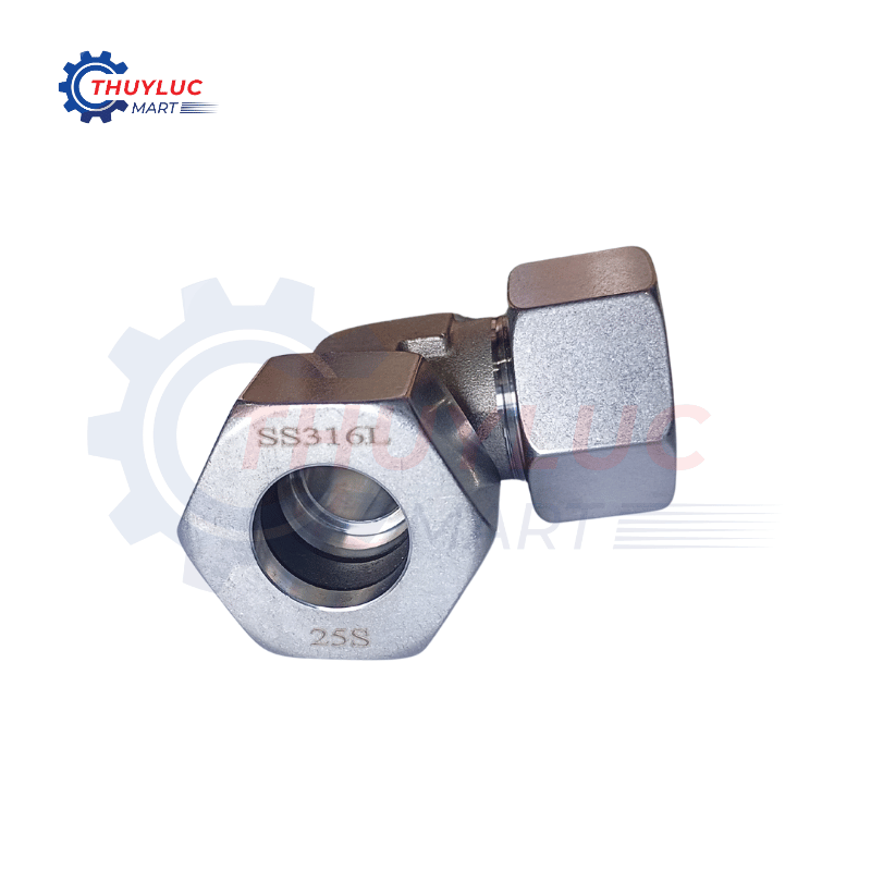 Nối vuông SS316, 25S, M36x2, W25S-SS