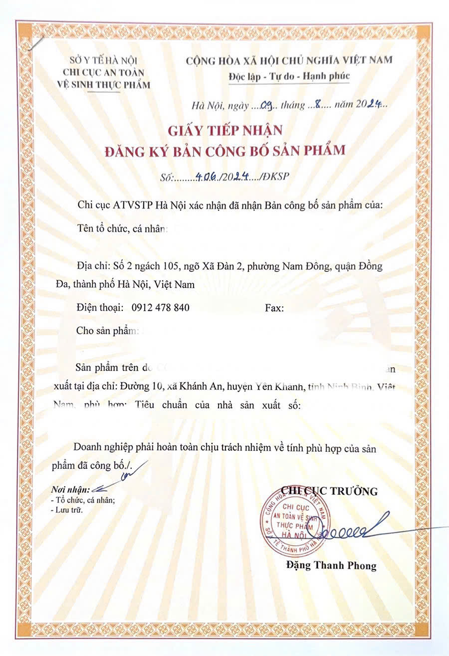 Tự công bố sản phẩm