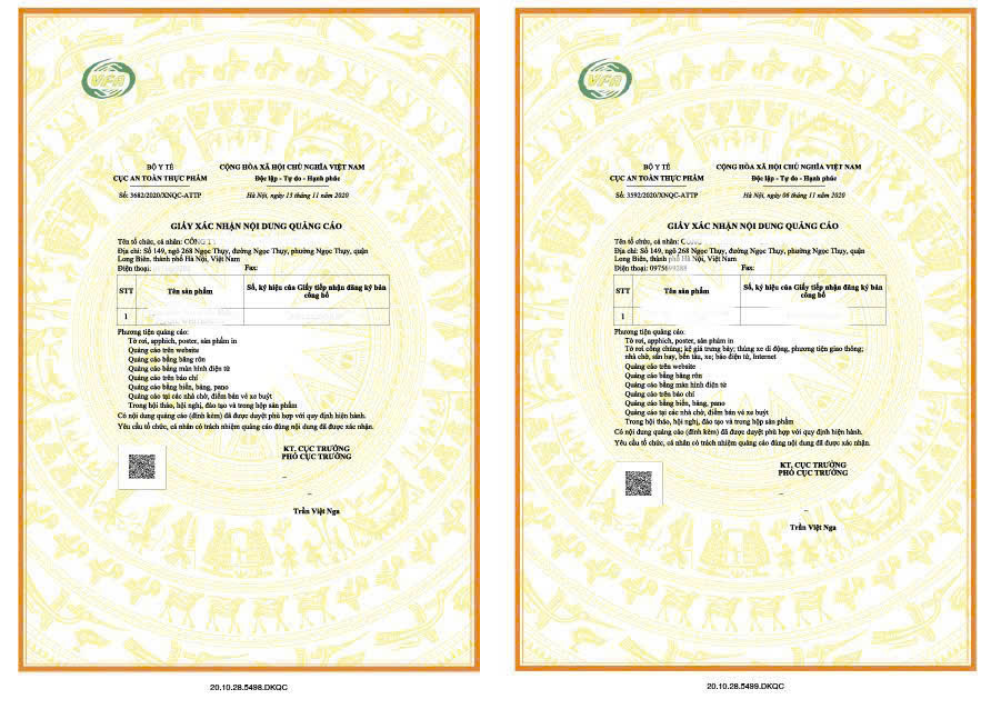 Giấy phép quảng cáo