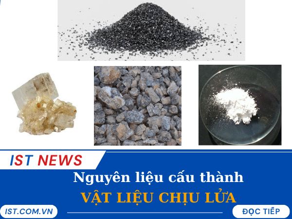 Các loại nguyên liệu tạo thành vật liệu chịu lửa là gì?
