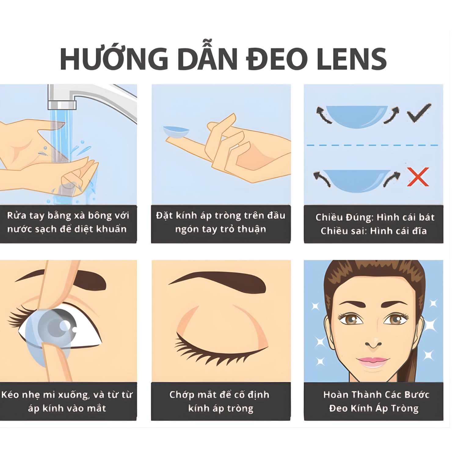 Hướng dẫn đeo lens