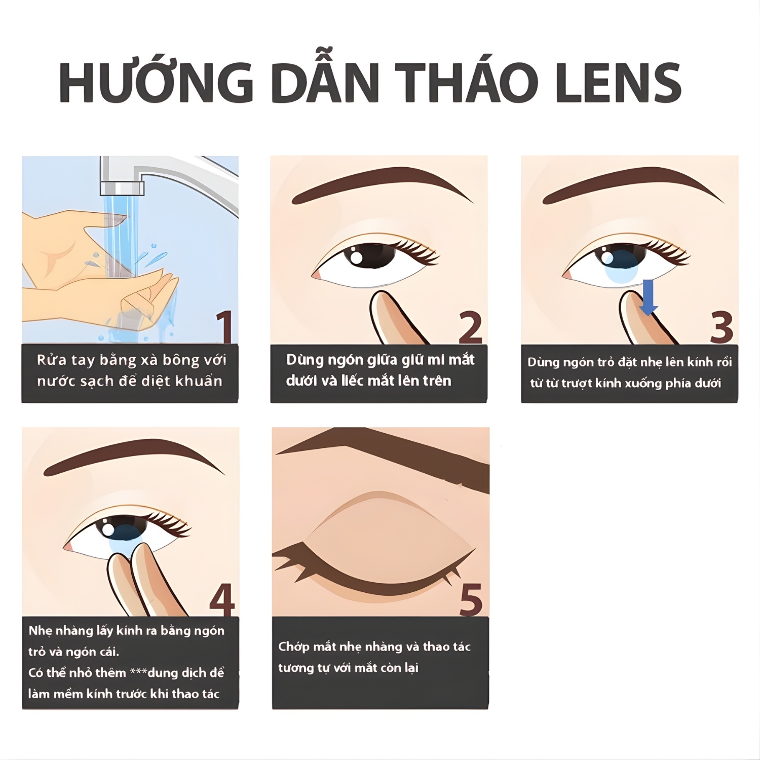 Hướng dẫn tháo lens