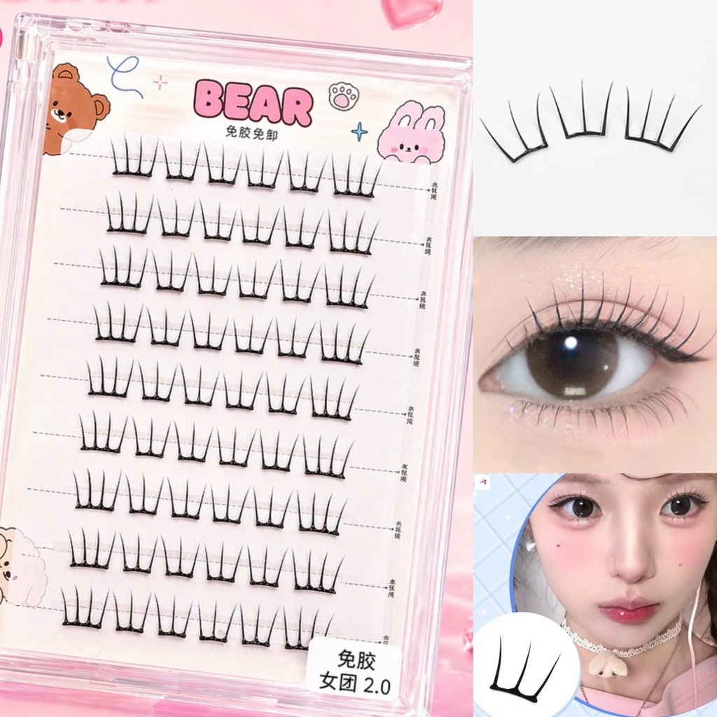Tổng Hợp Mi Giả 10 Hàng Sẵn Keo