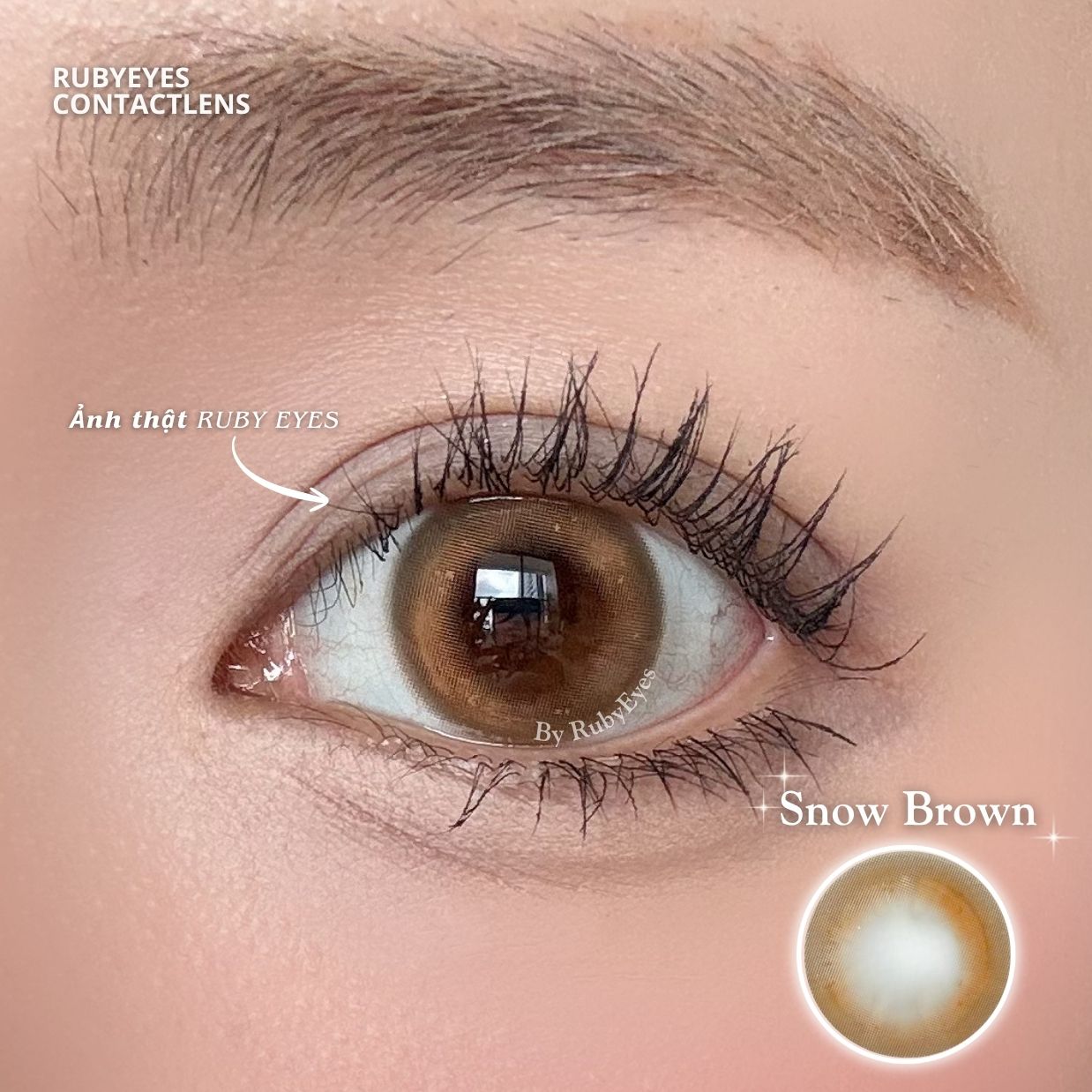 Kính Áp Tròng Dreamoon Màu Nâu Snow Brown