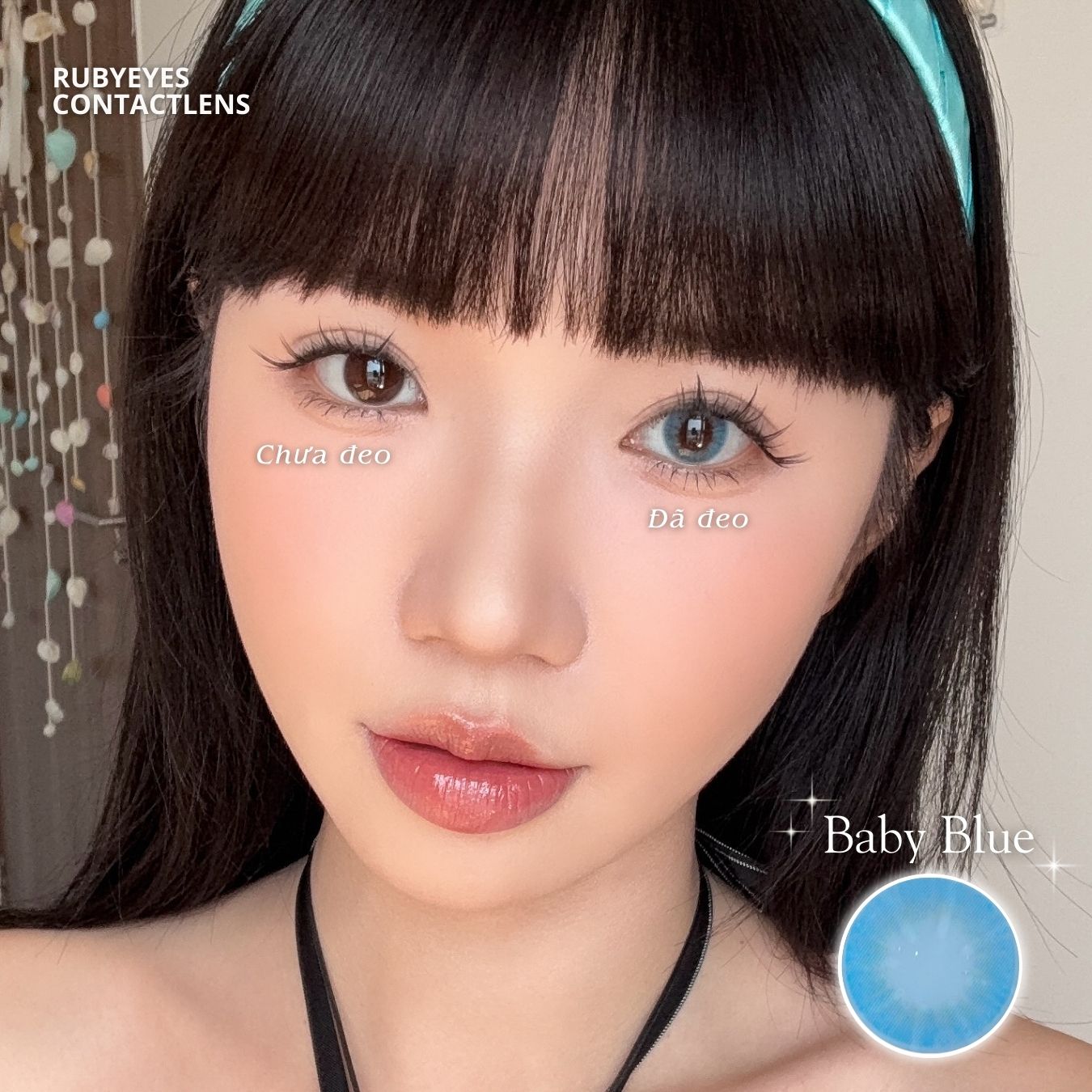 Kính Áp Tròng Màu Xanh Baby Blue
