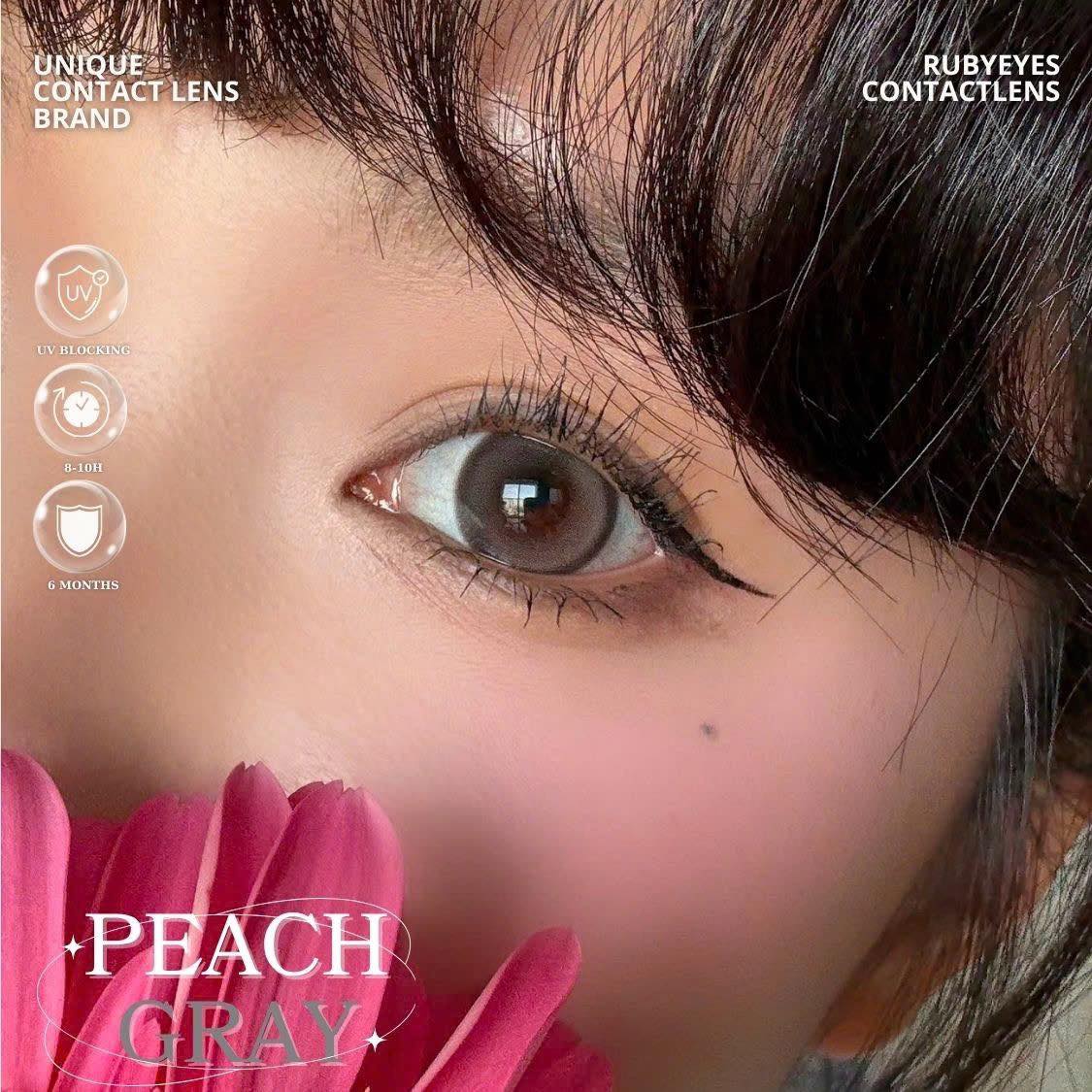 Kính Áp Tròng Màu Xám Peach Cocoa Gray 14.5mm