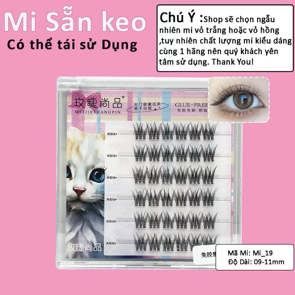 Mi Mèo 6 Hàng Sẵn Keo (Mã Số)
