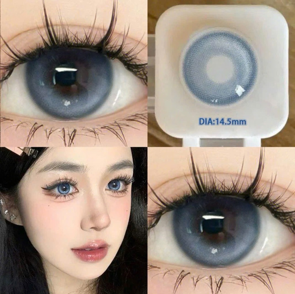 Kính Áp Tròng Màu Xanh Milk Jelly Blue / 799 Blue