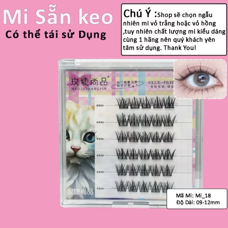 Mi Mèo 6 Hàng Sẵn Keo (Mã Số)