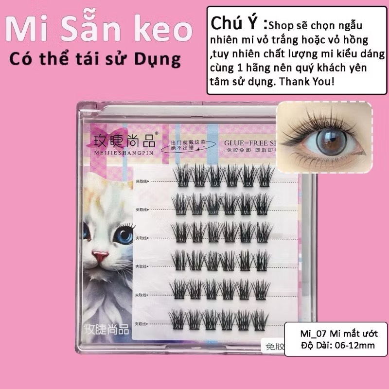 Mi Mèo 6 Hàng Sẵn Keo (Mã Số)