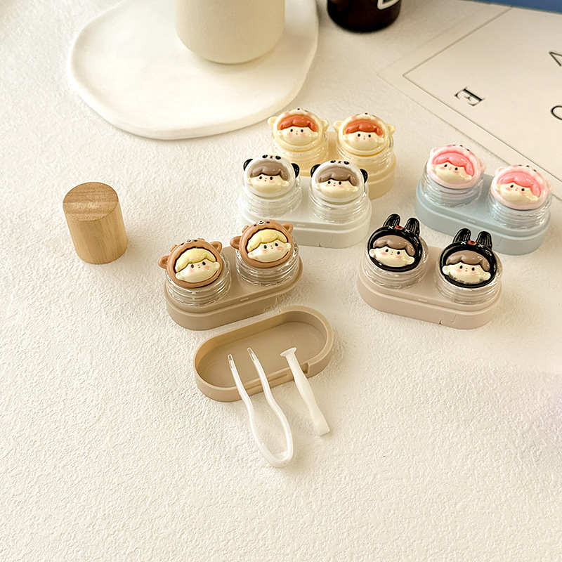 Khay Đựng Lens Họa Tiết Charm Cừu Dễ Thương