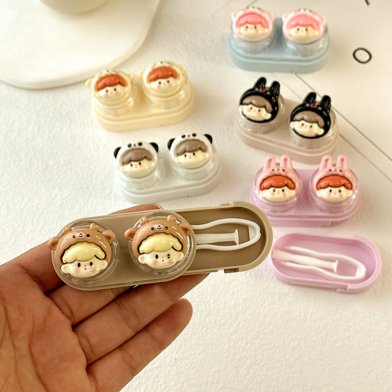 Khay Đựng Lens Họa Tiết Charm Cừu Dễ Thương