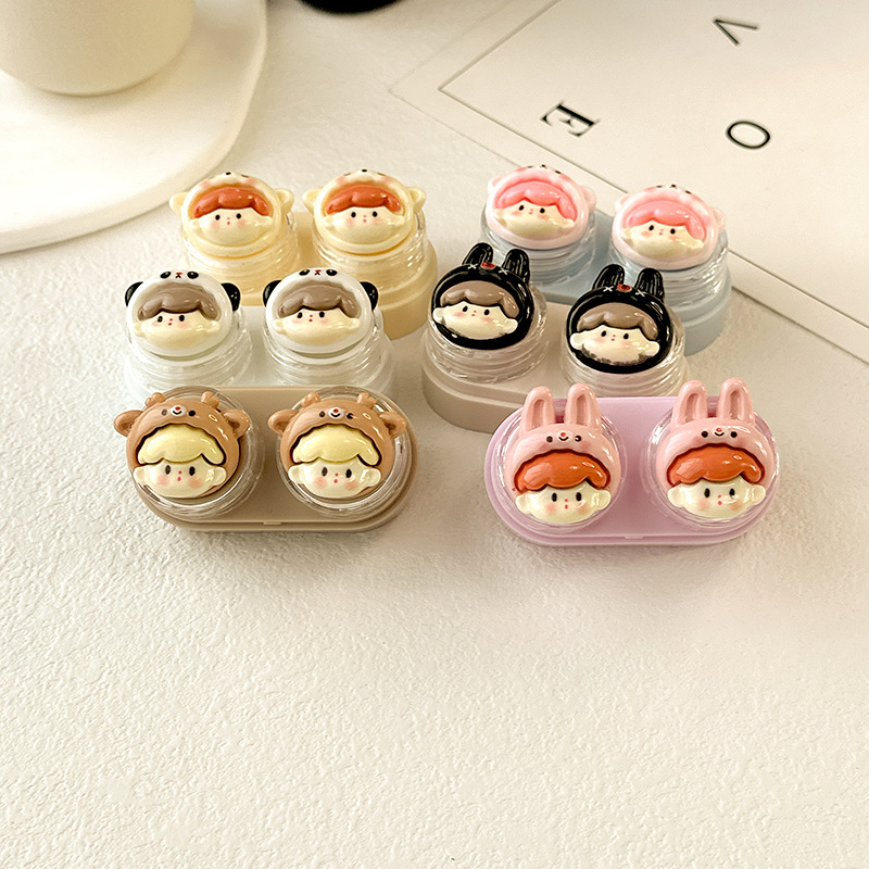 Khay Đựng Lens Họa Tiết Charm Cừu Dễ Thương