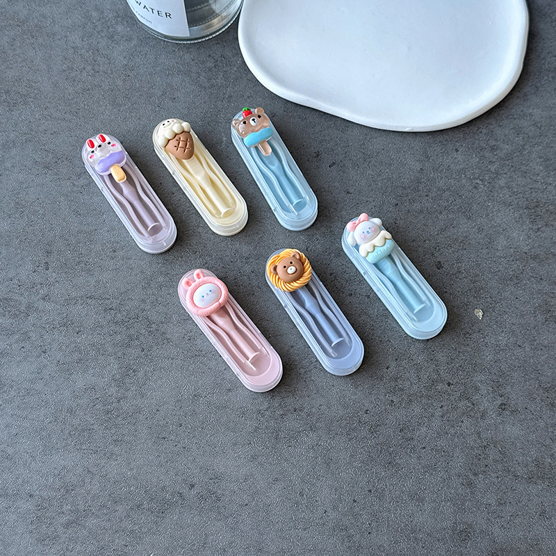 Bộ Dụng Cụ Nhíp Gắp Lens Kèm Dụng Cụ Đeo Hộp Charm