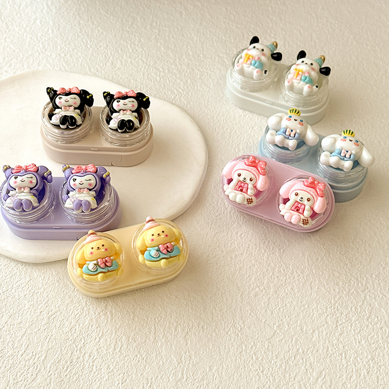 Khay Đựng Lens Họa Tiết Charm Kuromi