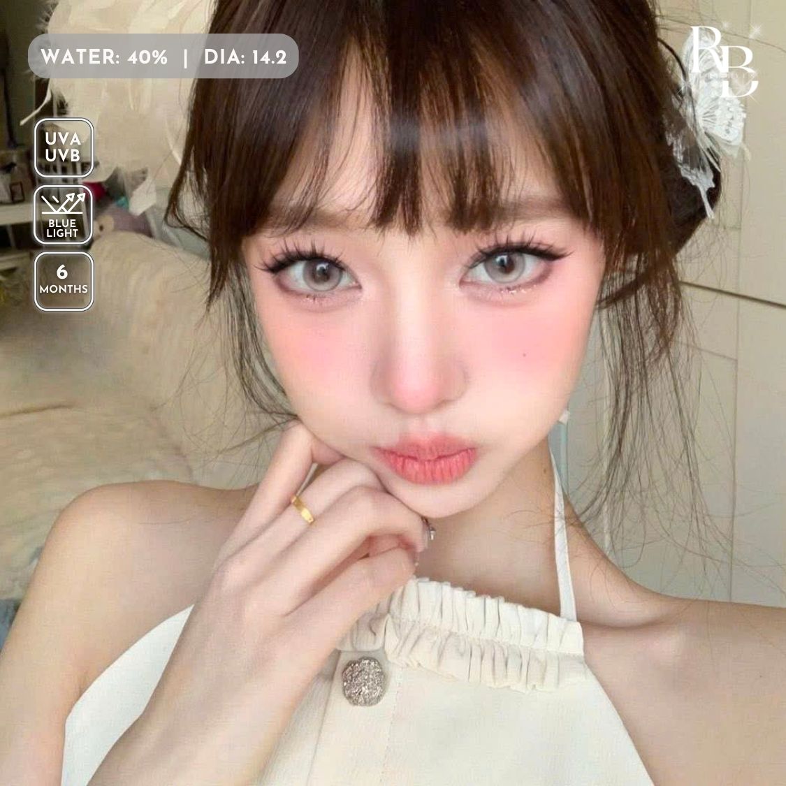 Kính Áp Tròng Màu Nâu Lamp Brown