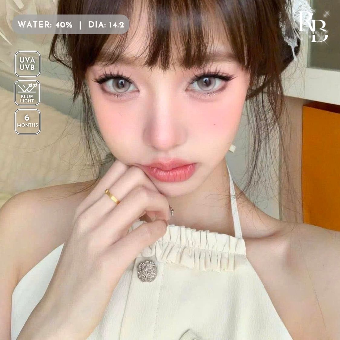 Kính Áp Tròng Màu Nâu Lamp Brown