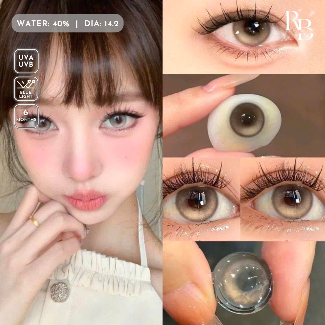 Kính Áp Tròng Màu Nâu Lamp Brown