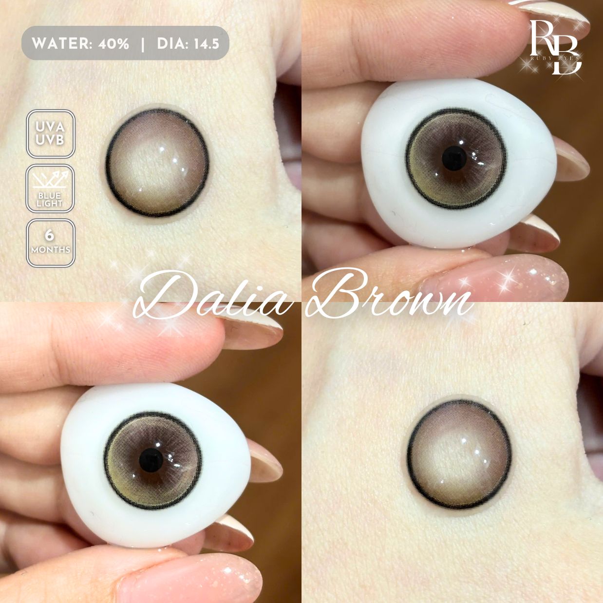 Kính Áp Tròng Dreamoon Màu Nâu Dalia Brown