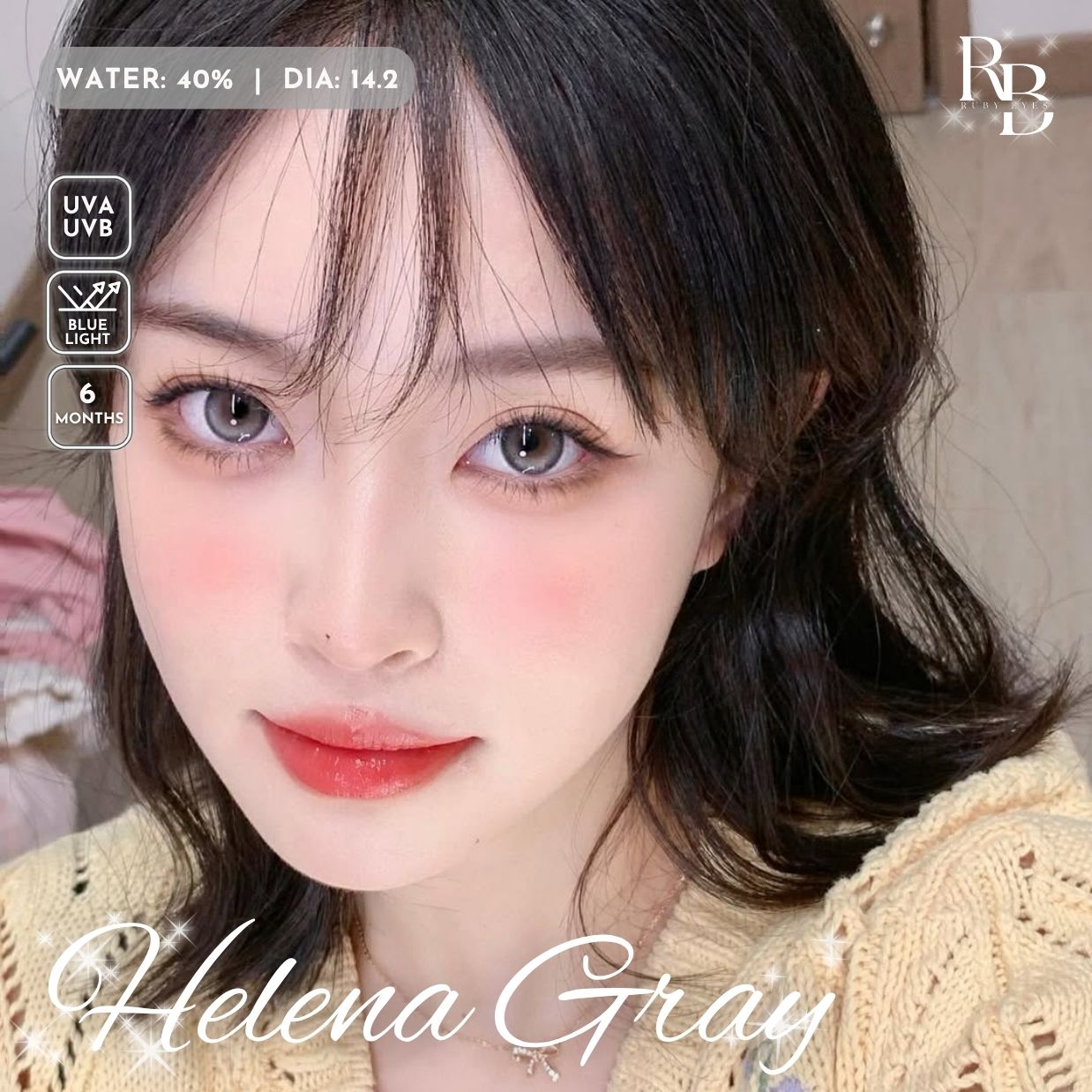 Kính Áp Tròng Dreamoon Màu Xám Helena Gray
