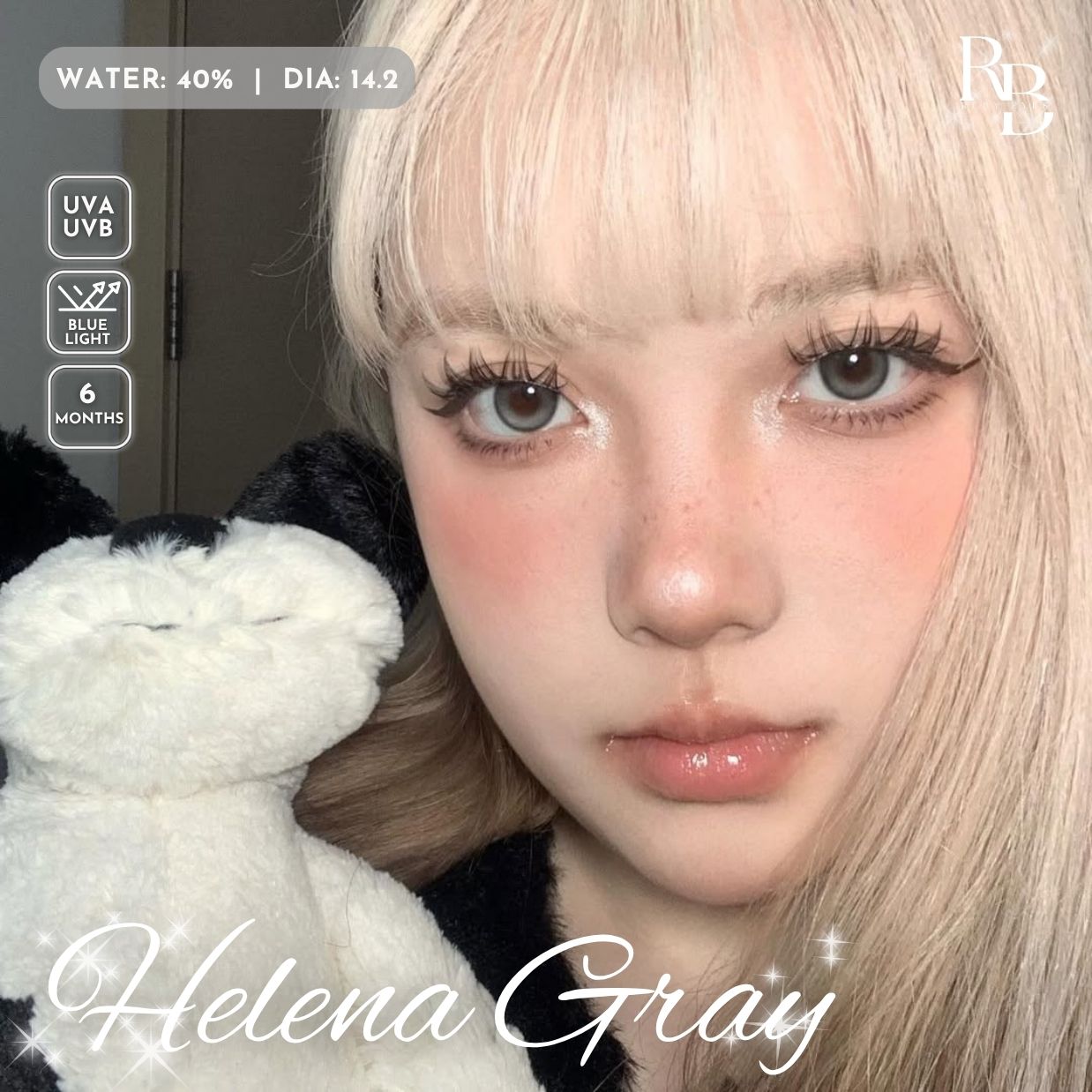Kính Áp Tròng Dreamoon Màu Xám Helena Gray