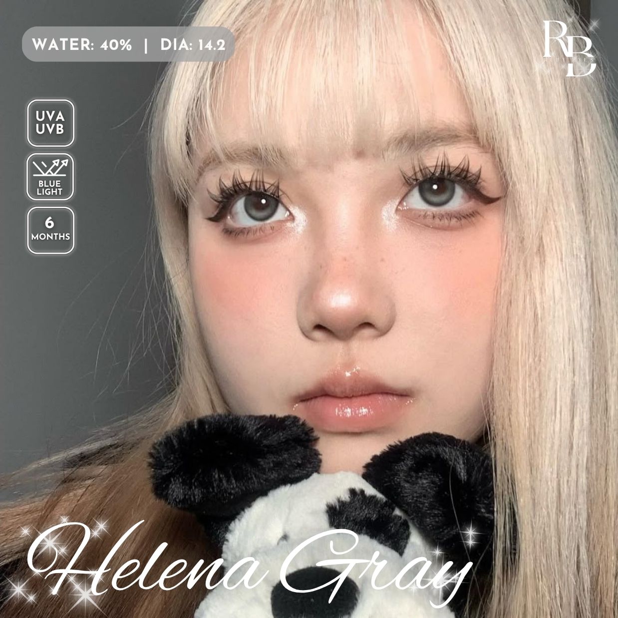 Kính Áp Tròng Dreamoon Màu Xám Helena Gray