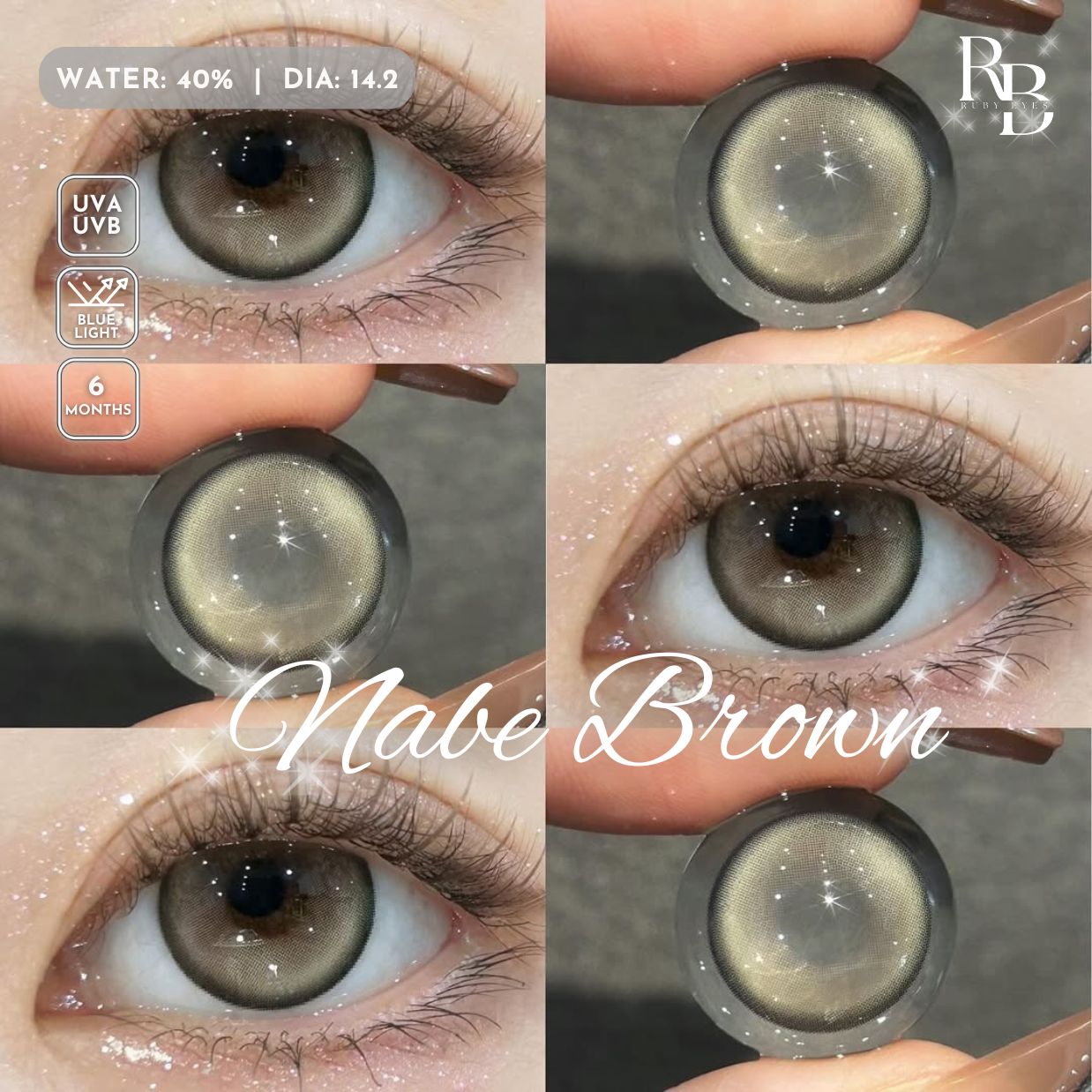 Kính Áp Tròng Dreamoon Màu Nâu Nabe Brown