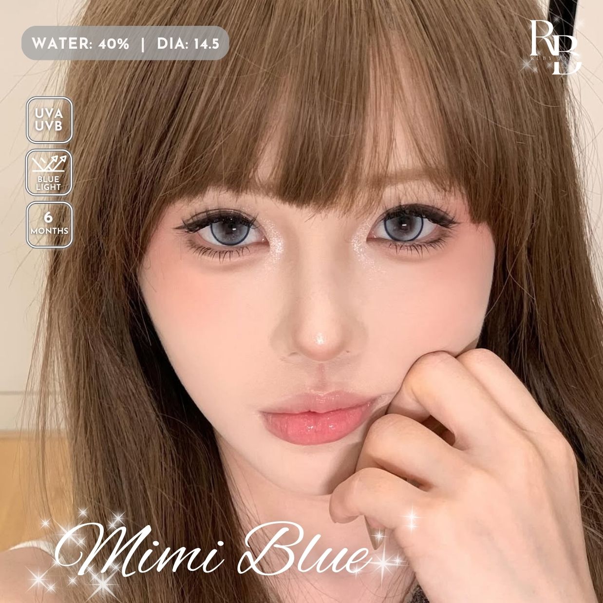 Kính Áp Tròng Dreamoon Màu Xanh Mimi Blue