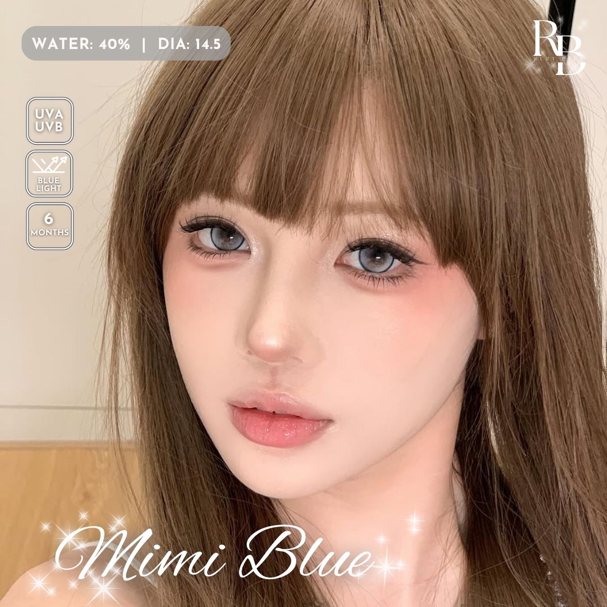 Kính Áp Tròng Dreamoon Màu Xanh Mimi Blue