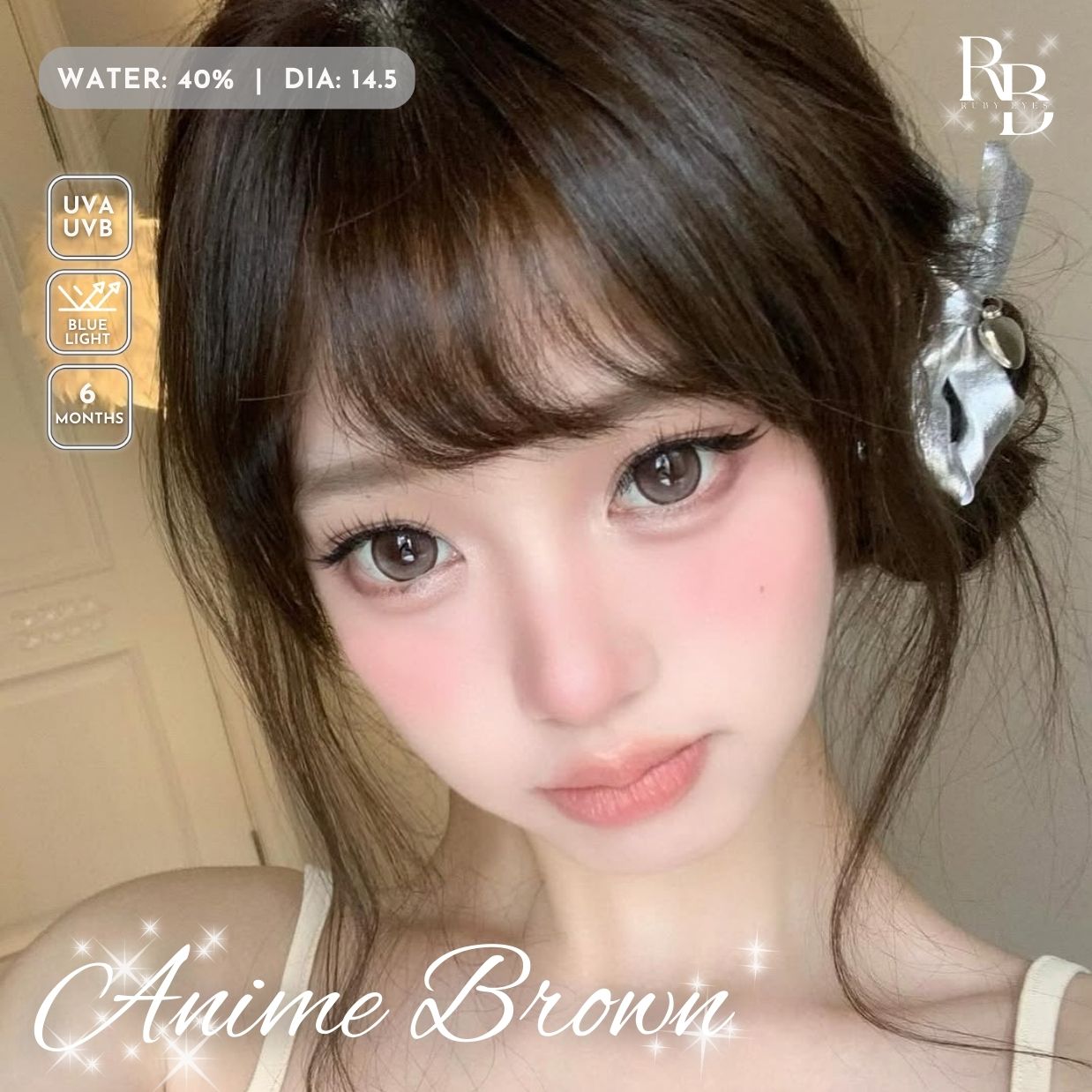 Kính Áp Tròng Dreamoon Màu Nâu Anime Brown
