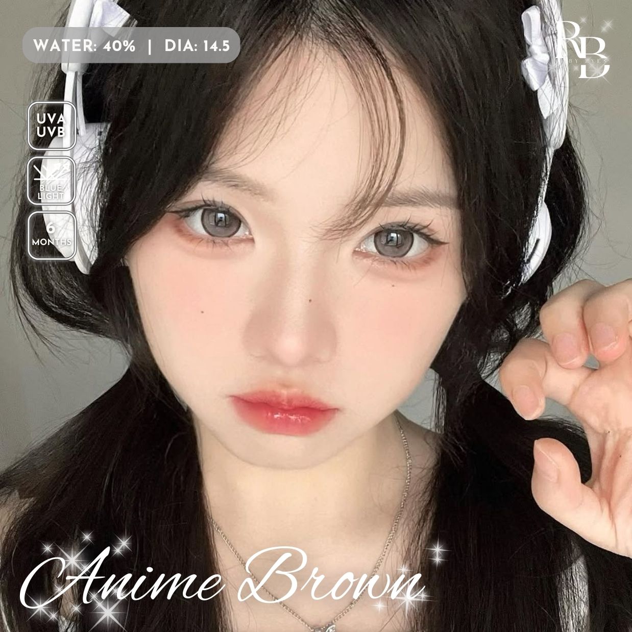 Kính Áp Tròng Dreamoon Màu Nâu Anime Brown