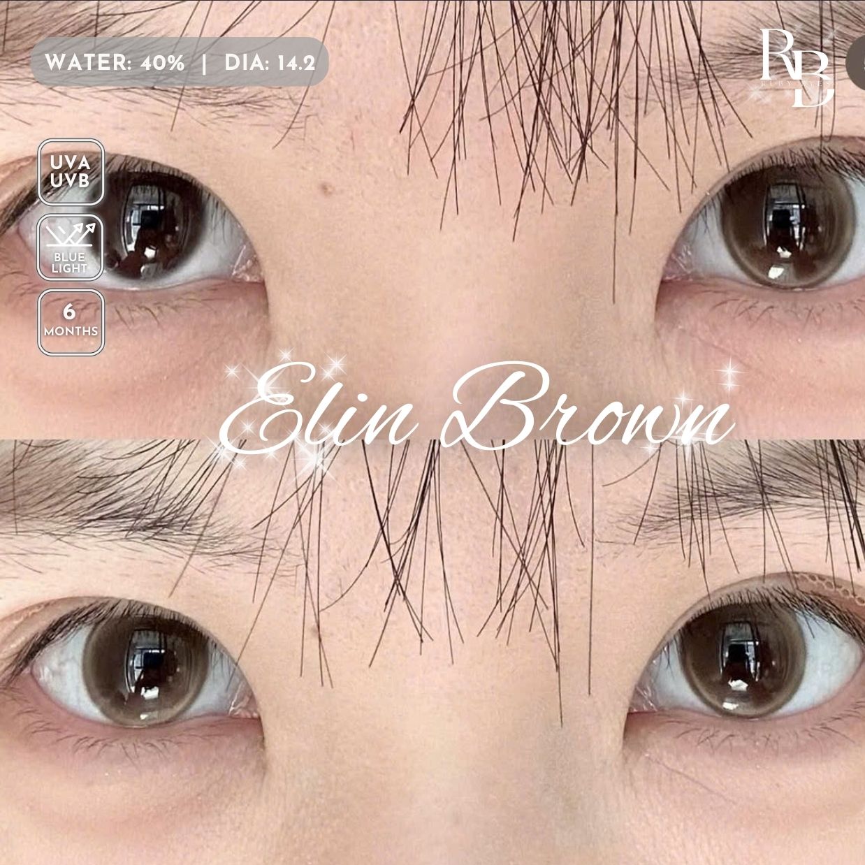 Kính Áp Tròng Dreamoon Màu Nâu Elin Brown