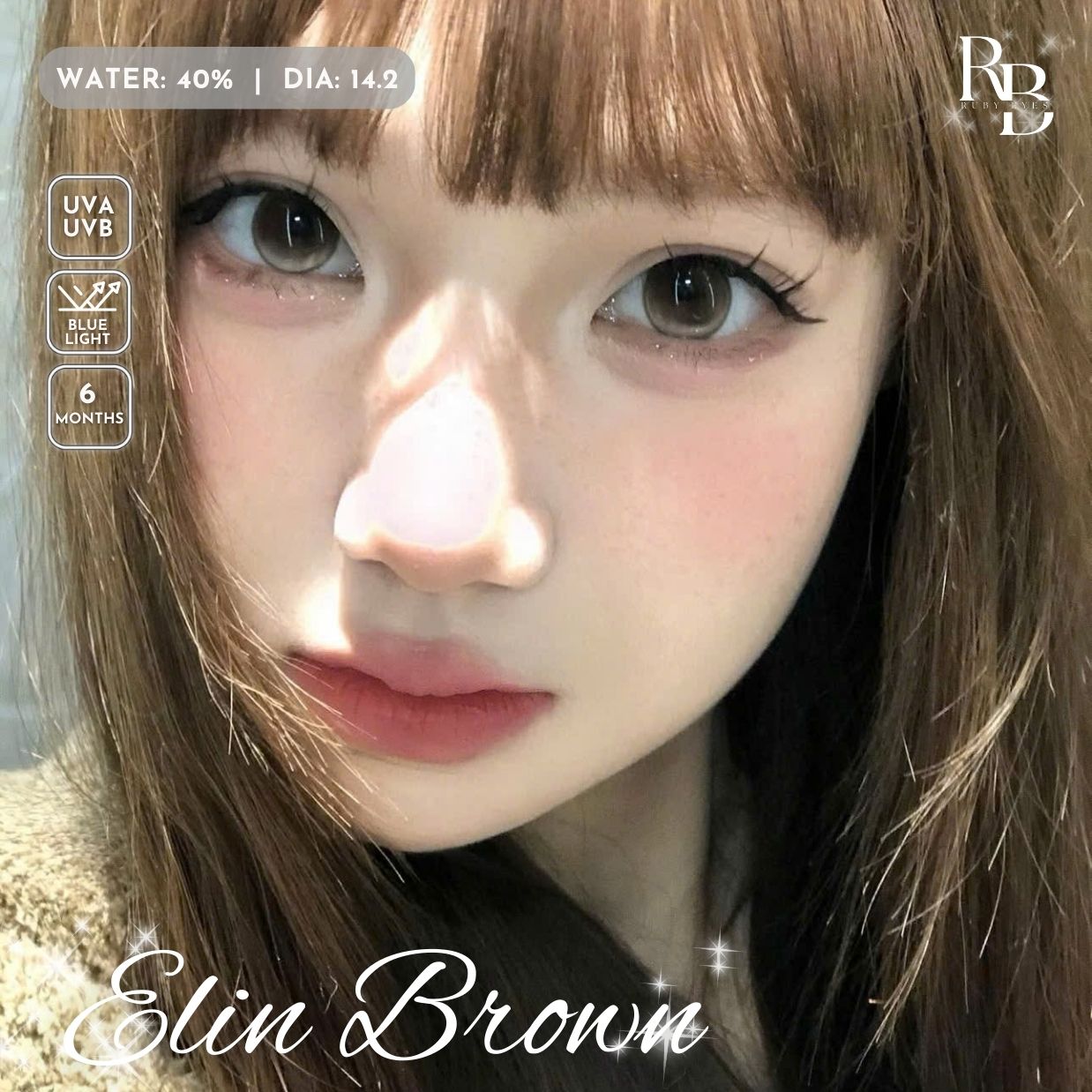 Kính Áp Tròng Dreamoon Màu Nâu Elin Brown