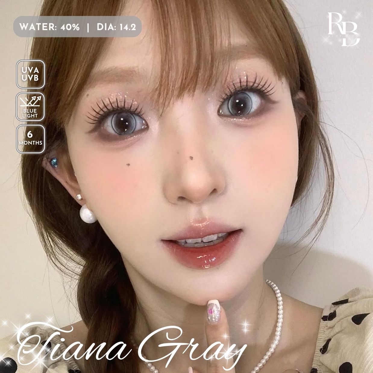 Kính Áp Tròng Dreamoon Màu Xám Tiana Gray