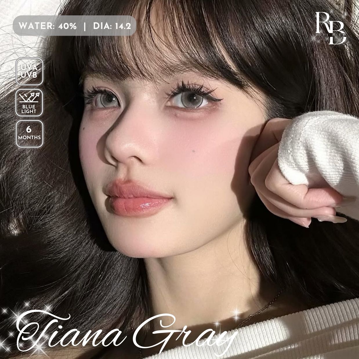 Kính Áp Tròng Dreamoon Màu Xám Tiana Gray
