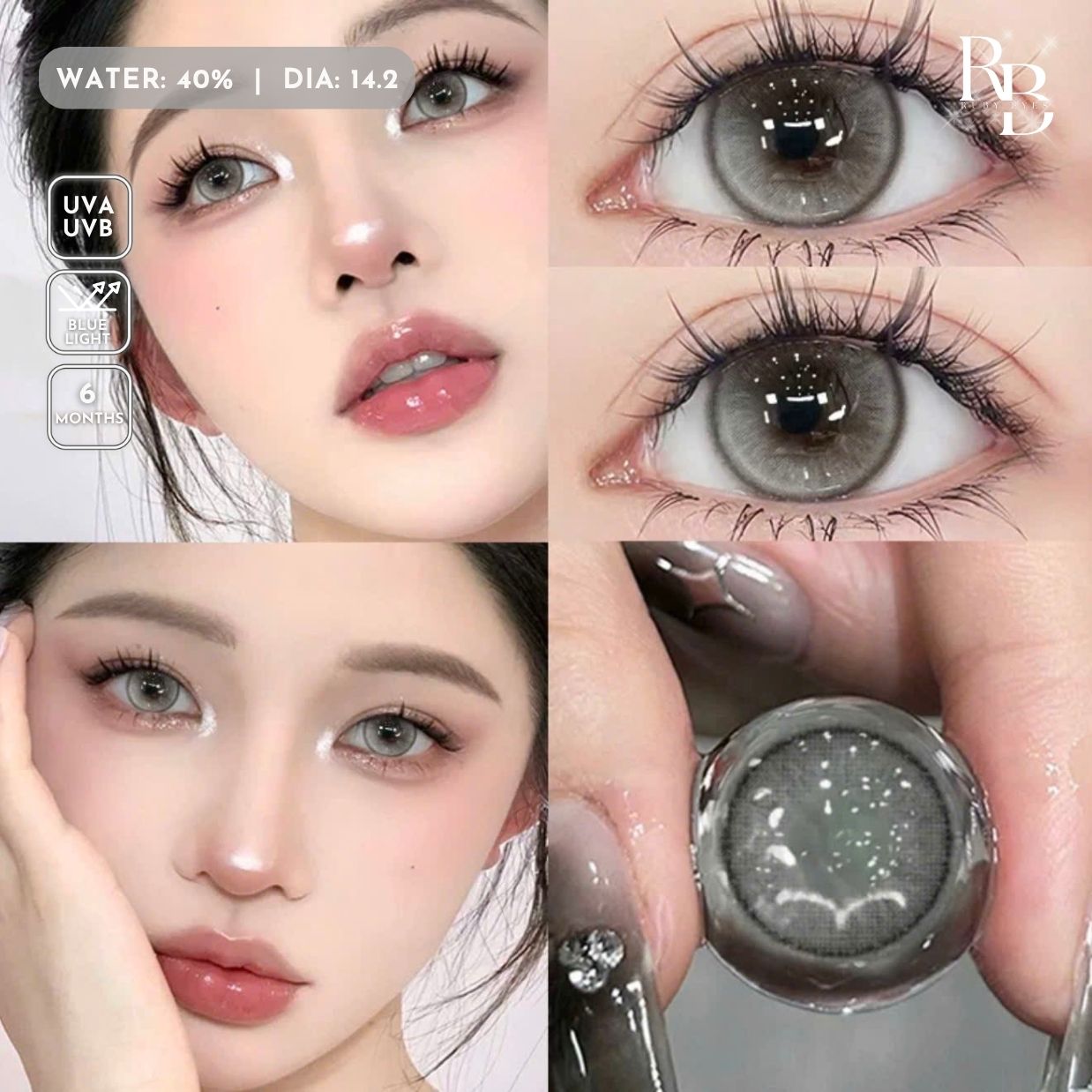 Kính Áp Tròng Màu Xám Sweet Gray