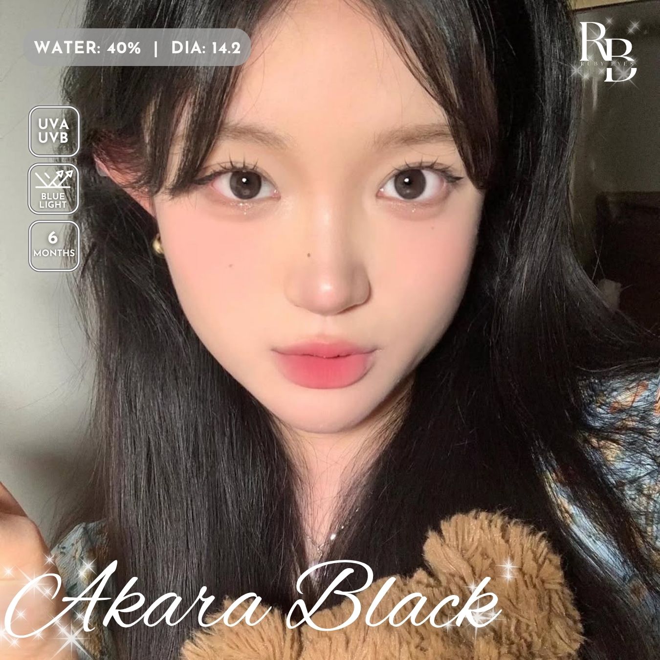 Kính Áp Tròng Dreamoon Màu Đen Akara Black 14.2mm