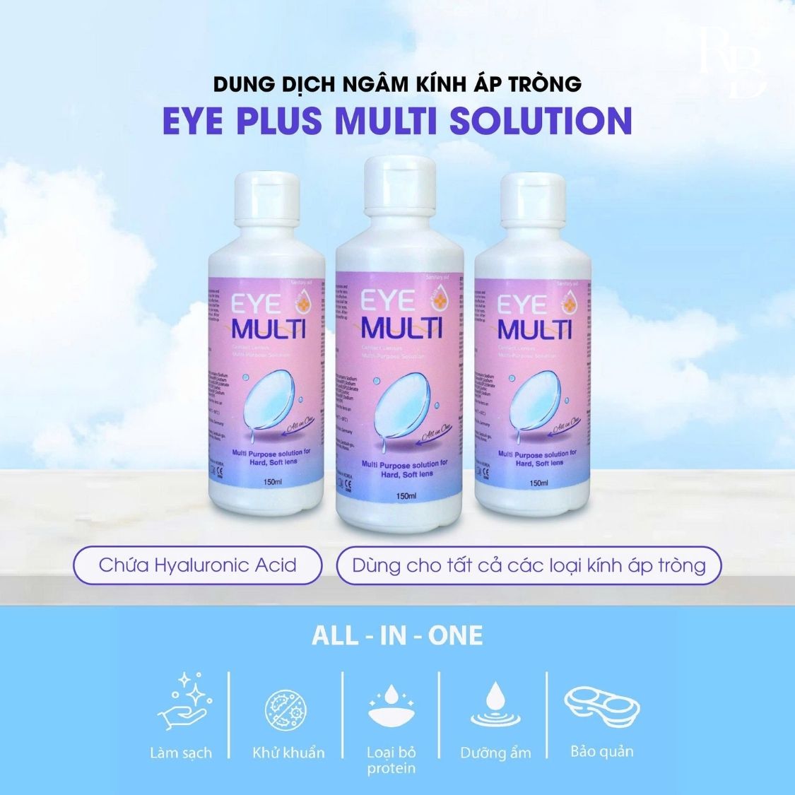 Nước Ngâm Lens Eye Multi Hàn Quốc 150ml