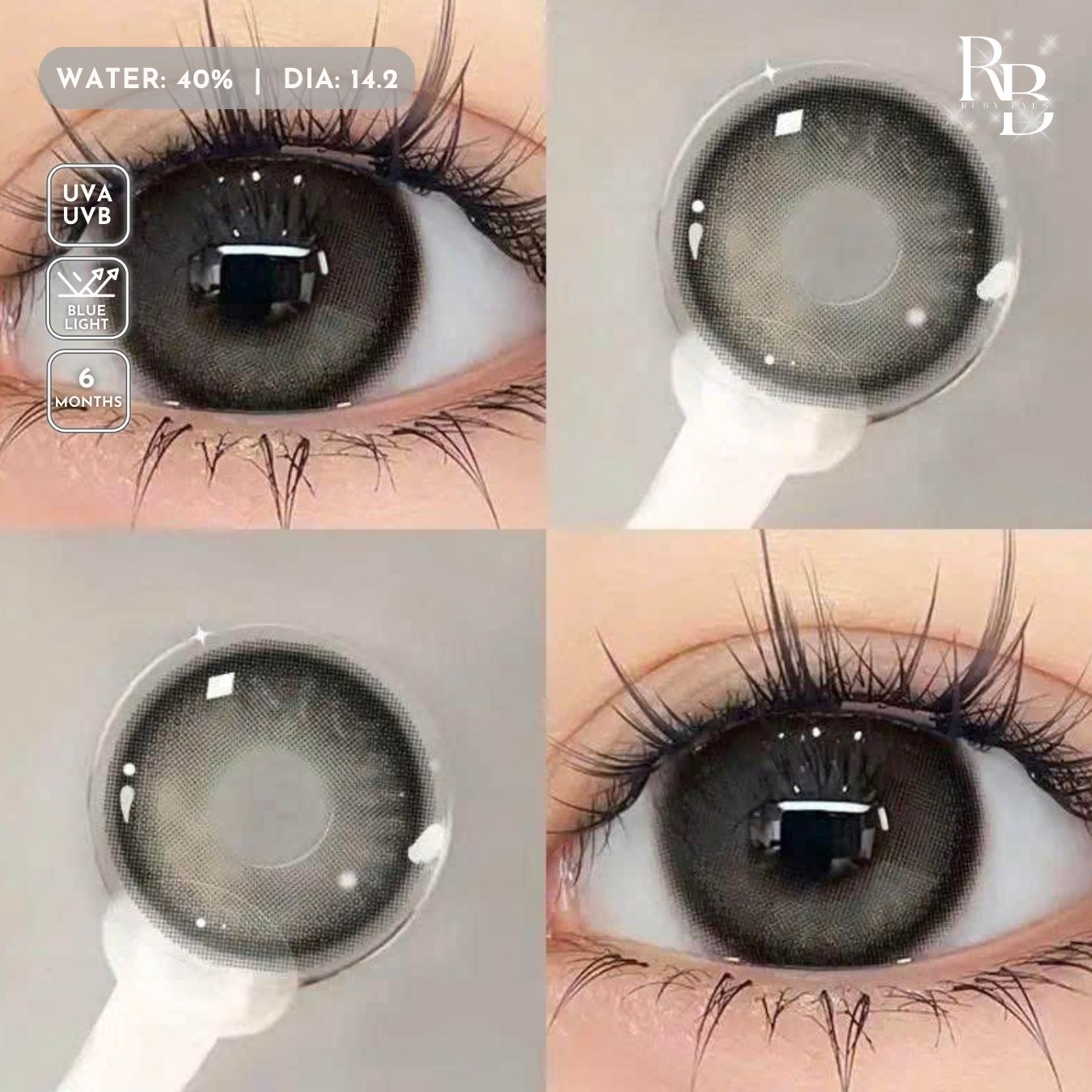 Kính Áp Tròng Màu Xám Sliver Gray