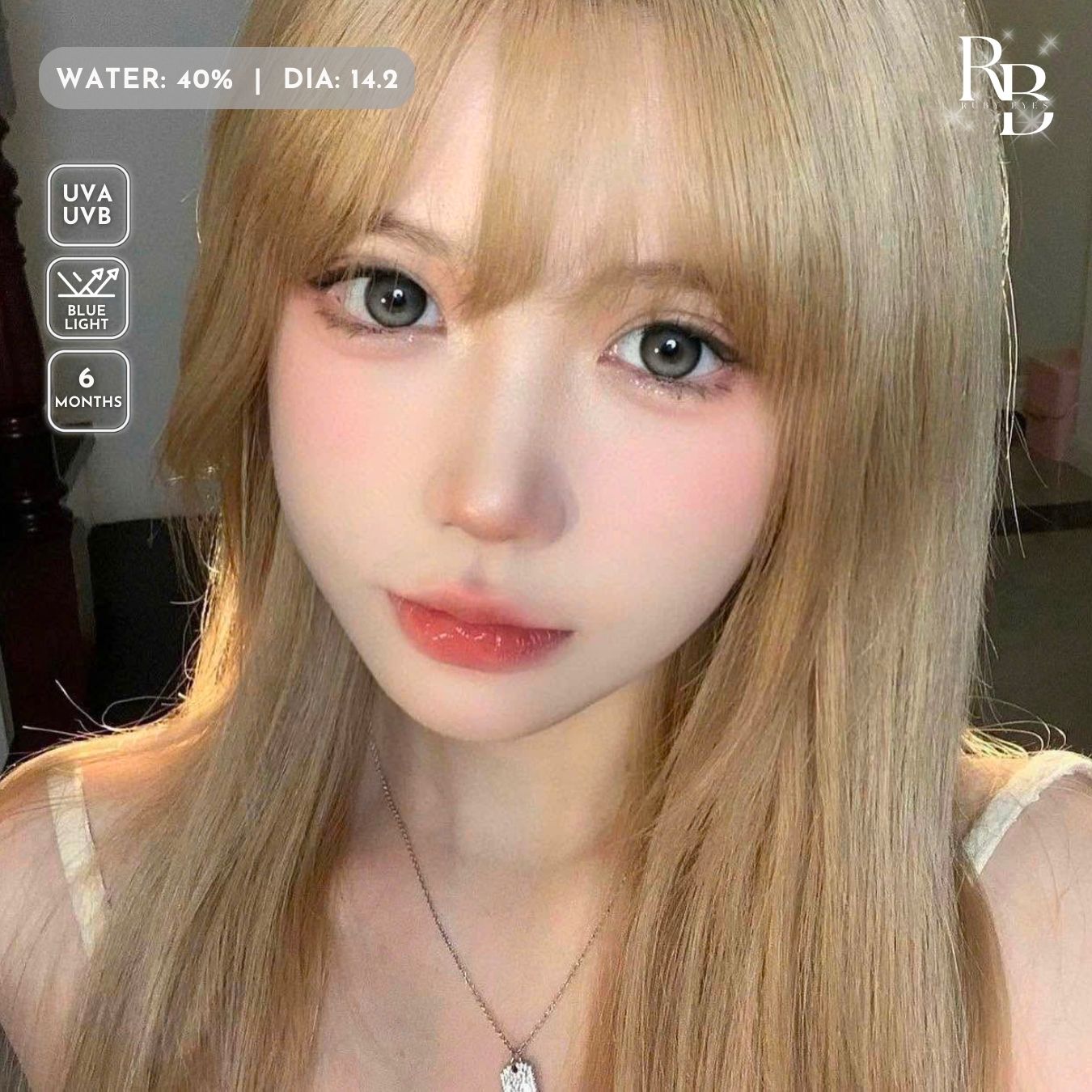 Kính Áp Tròng Màu Xám Sliver Gray