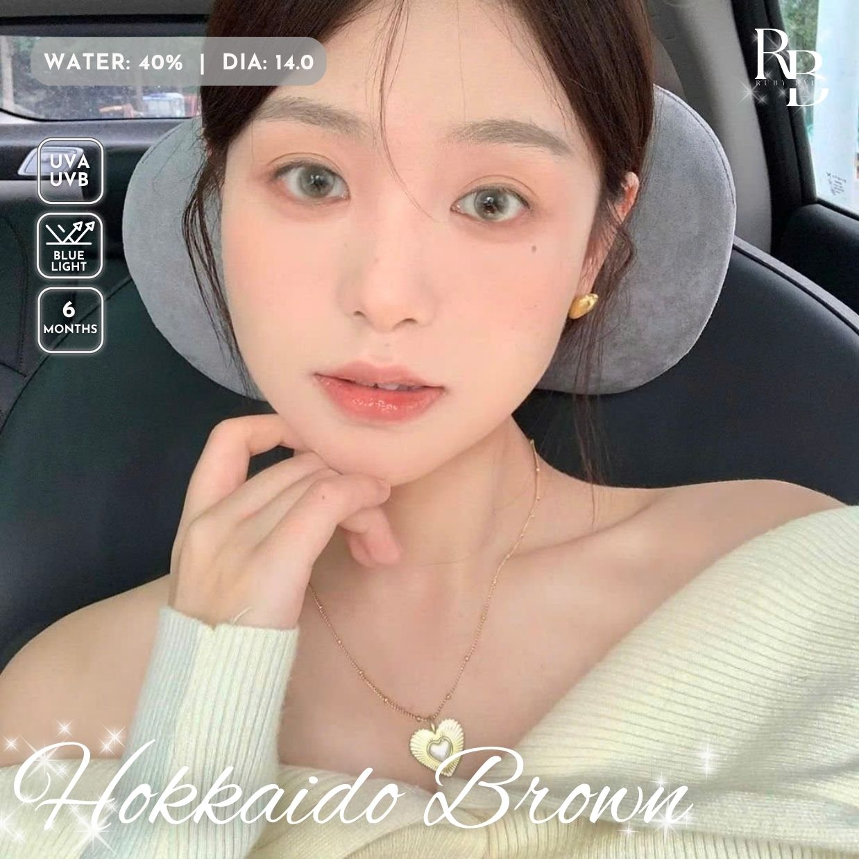 Kính Áp Tròng Màu Nâu Hokkaido Brown