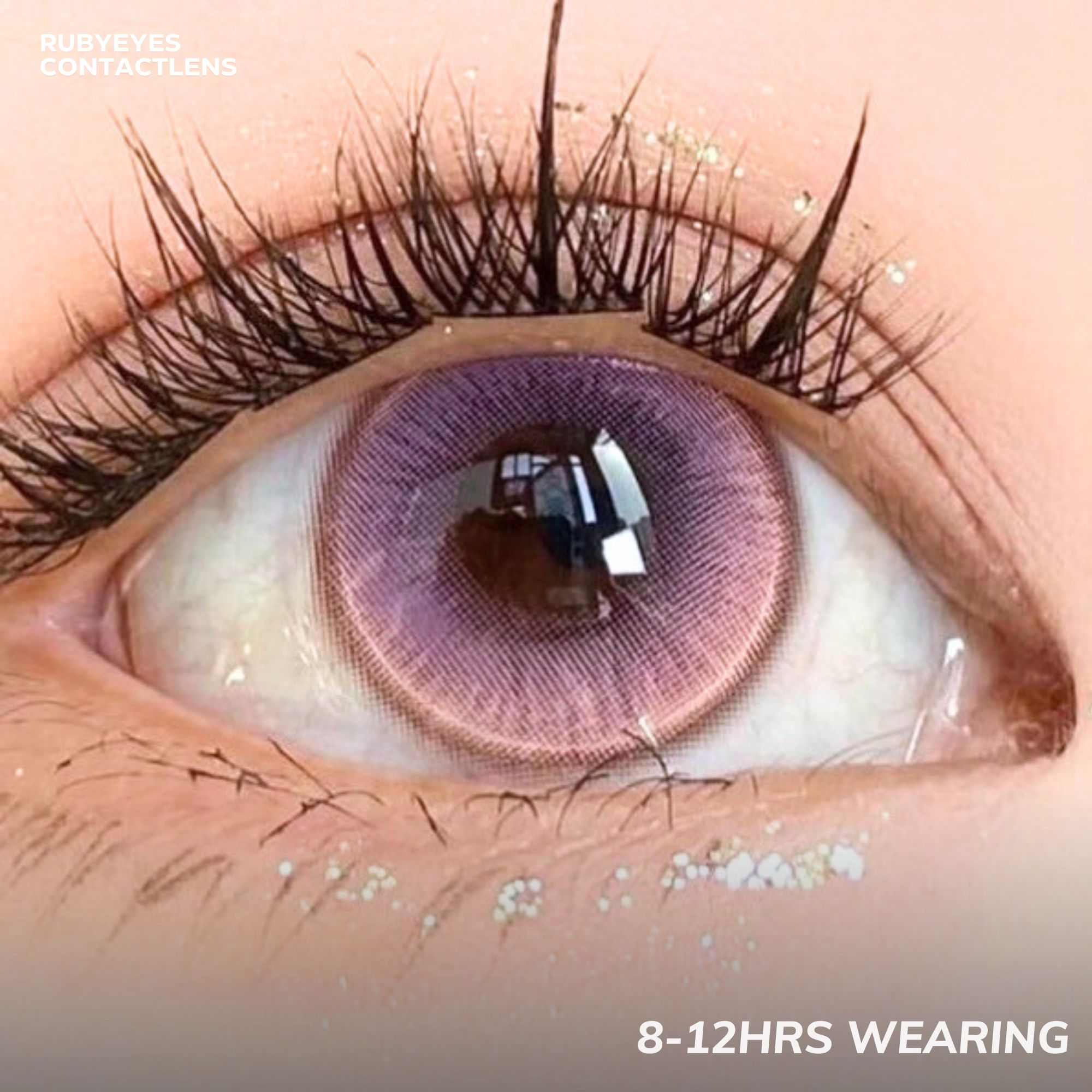 Kính áp tròng RUBYEYES hồng Narrciss Pink (Lens 0 độ)