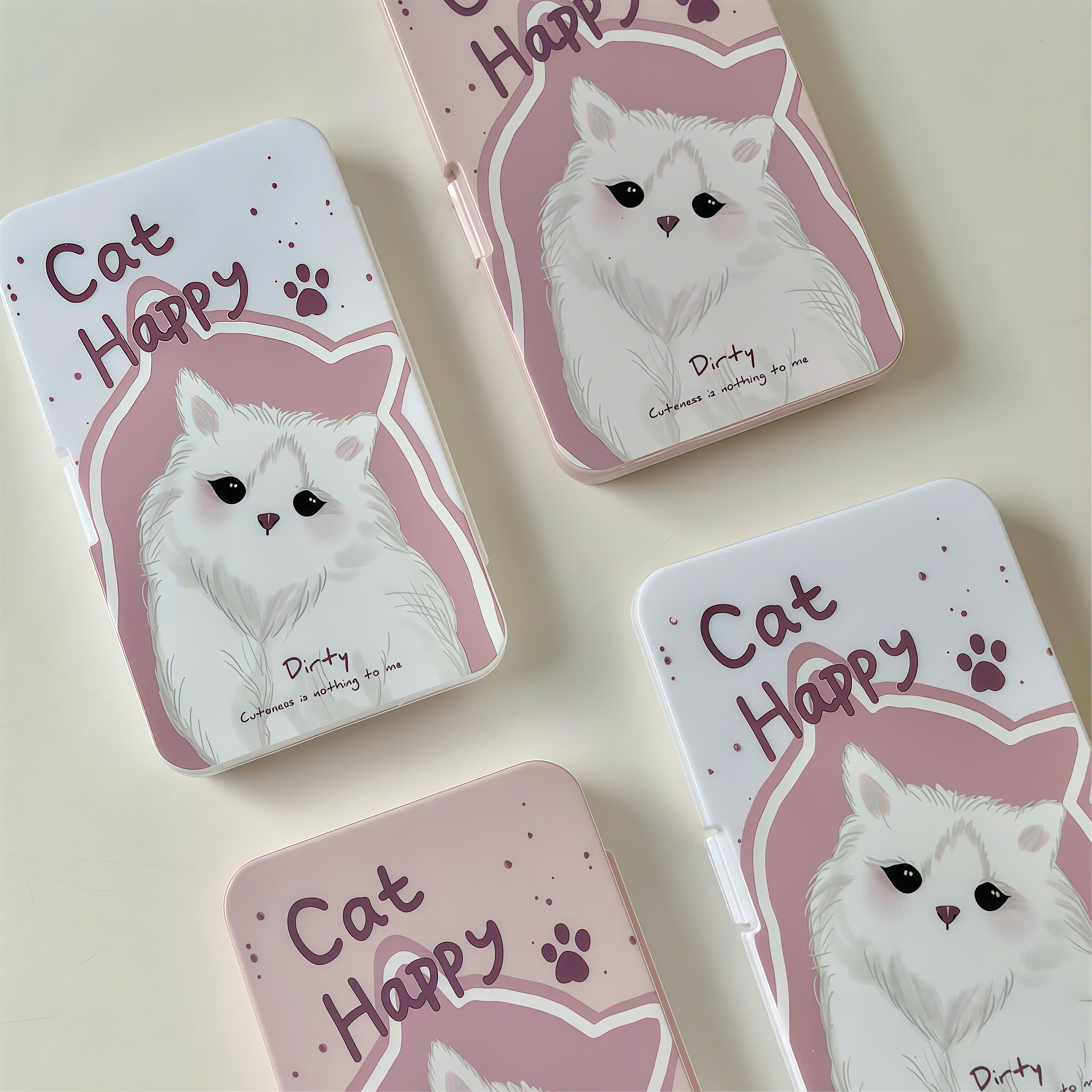 Khay Đựng 6 Cặp Lens Cat Happy