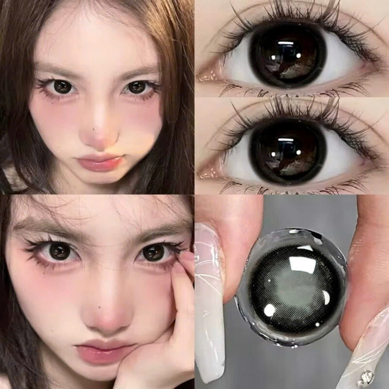 Kính Áp Tròng Màu Đen Magic Black 14.2mm