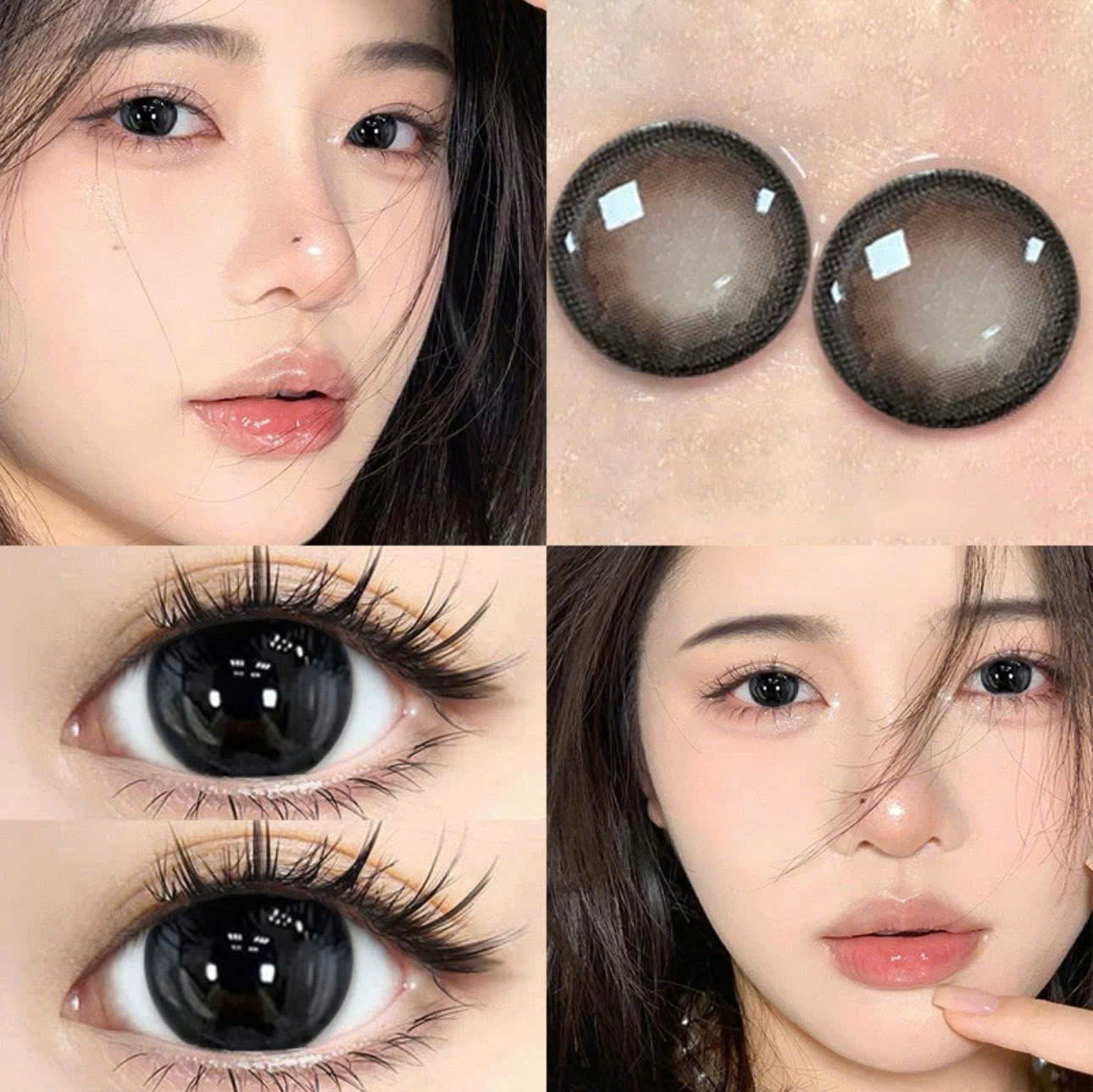 Kính Áp Tròng Màu Đen Magic Black 14.2mm