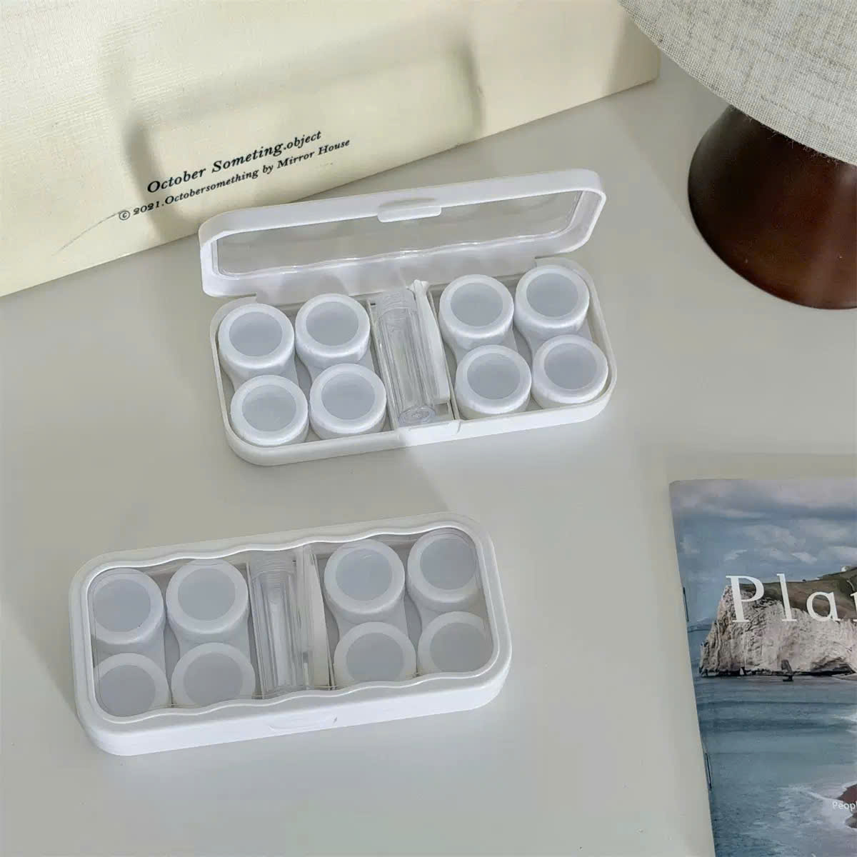 Khay Đựng 4 Cặp Kính Áp Tròng Màu Pastel