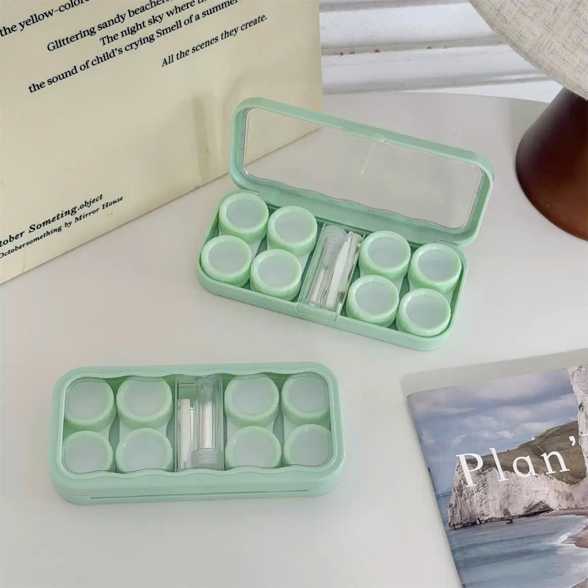 Khay Đựng 4 Cặp Kính Áp Tròng Màu Pastel