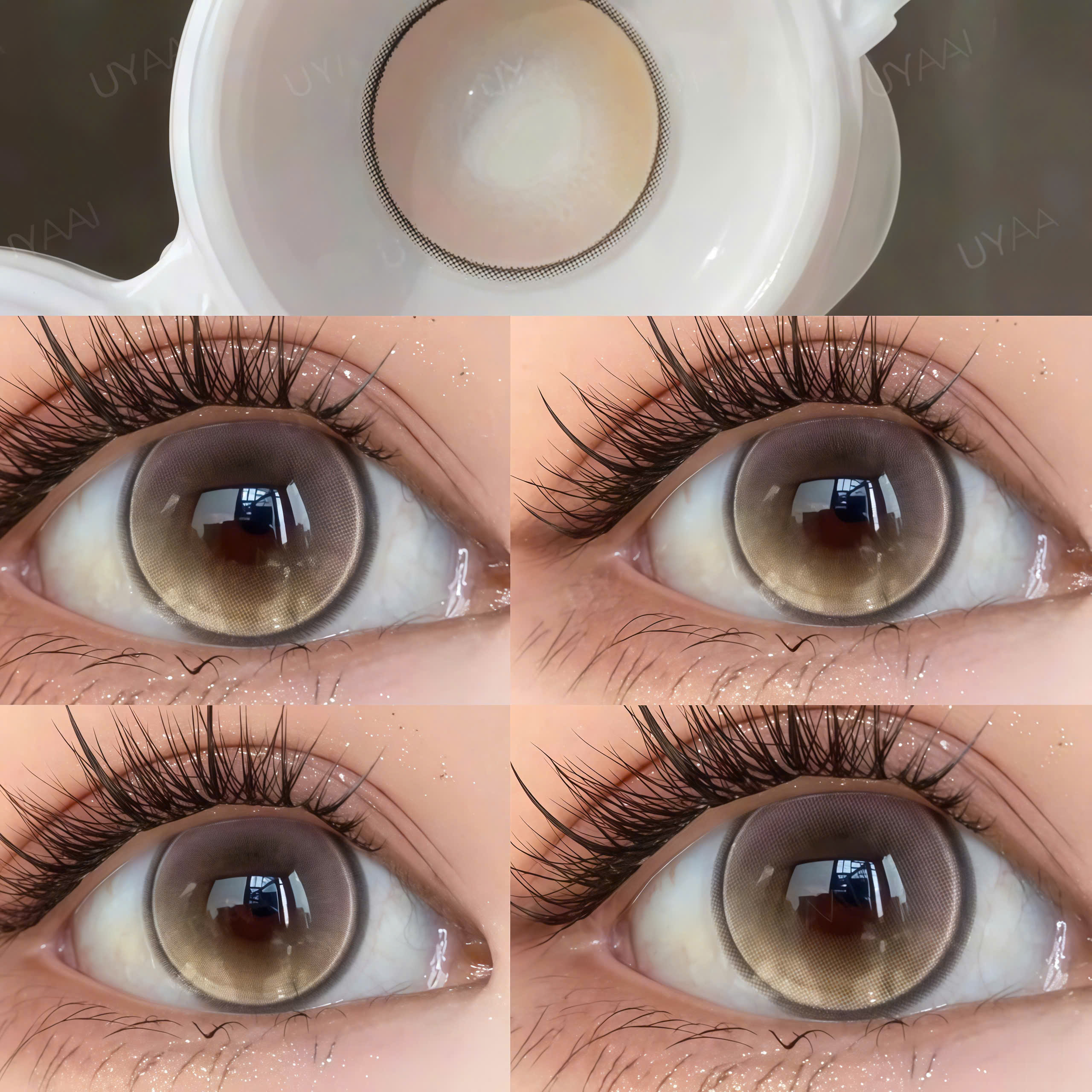 Kính Áp Tròng Màu Nâu Glow Brown