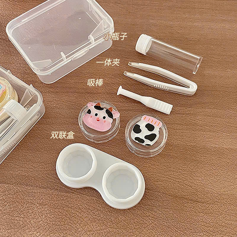 Khay Đựng Lens Charm Sweet Box Kèm Ống Chiết Ngâm