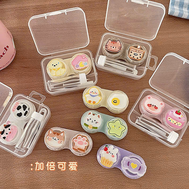 Khay Đựng Lens Charm Sweet Box Kèm Ống Chiết Ngâm